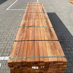 Ca. 91x Angelim Pedra Onderliggers Geschaafd, 45x68mm, lengte 450cm